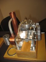 Stirling Motor_Martini mit Taktgeber+Membrankolben