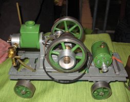 Verdampfergekühlter 4-Taktmotor+Generator